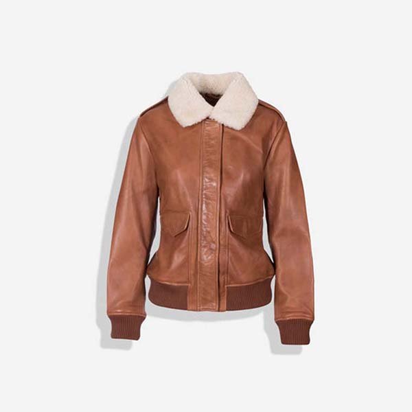 Amanda Bomber Jacket, Chestnut-0