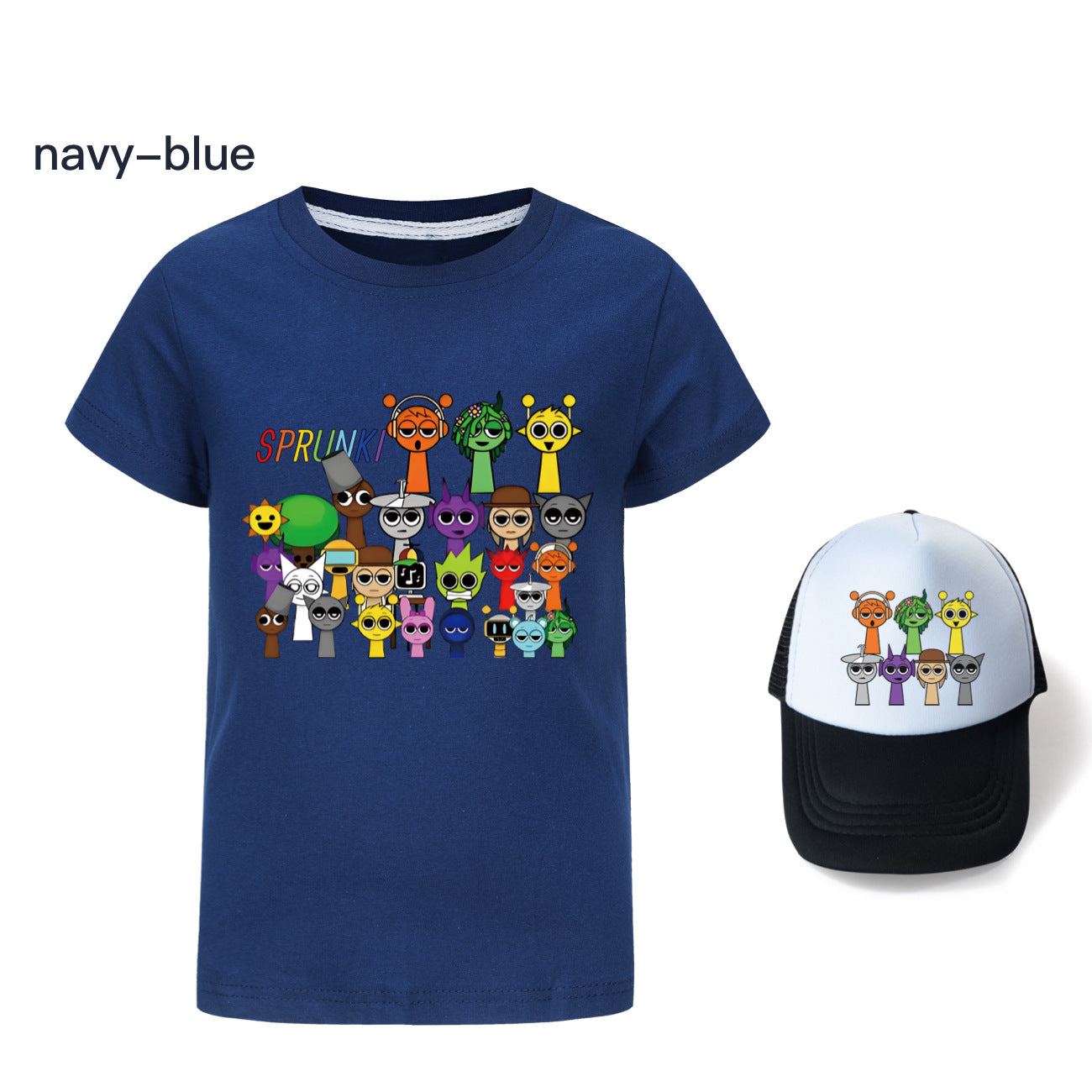 Hot Sprunki Clothes for Baby Girls Cartoon Game Incredibox T Shirts Kids Summer T-shirt Boys Short Sleeve Tops Children Clothing