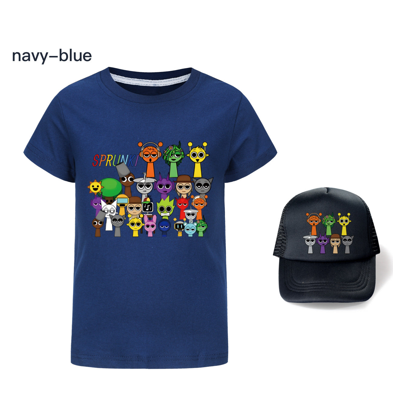 Hot Sprunki Clothes for Baby Girls Cartoon Game Incredibox T Shirts Kids Summer T-shirt Boys Short Sleeve Tops Children Clothing