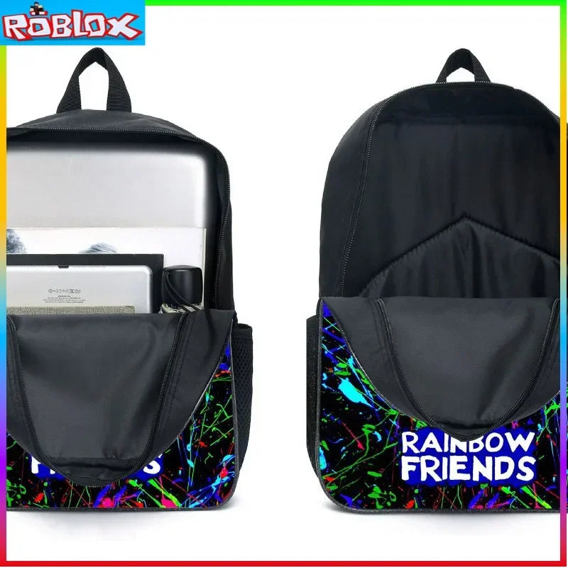 ROBLOX Rainbow Friends Backpack Kindergarten Children's Cartoon SchoolBag Mochila  Anime Children's Toys Gifts Two dimensions