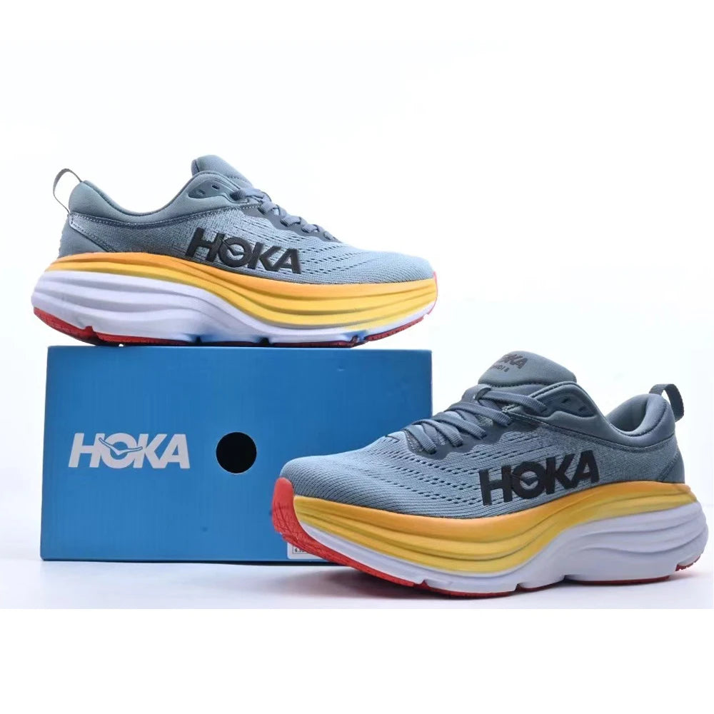 HOKA Bondi 8 Clifton 8 Outdoor Sport Running Shoes Breathable Anti Slip Cushioning Road Runs Shoes Men Sport Shoes Sneaker Women