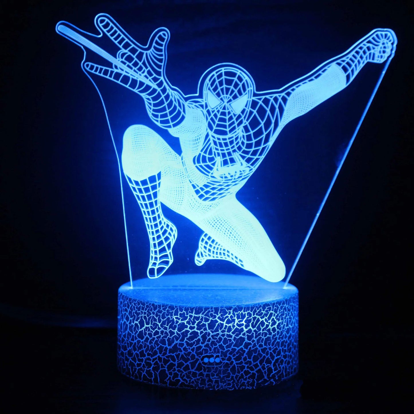 Hot Spider-Man 3D LED night light Remote control and touch 16 colors variable battery USB plug-in electric light Decoration ligh