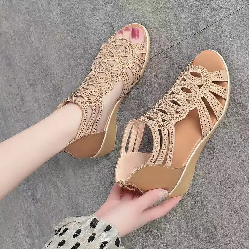 New Soft Sole Outwear Women's Wedge Shoes Fashion Casual Designer