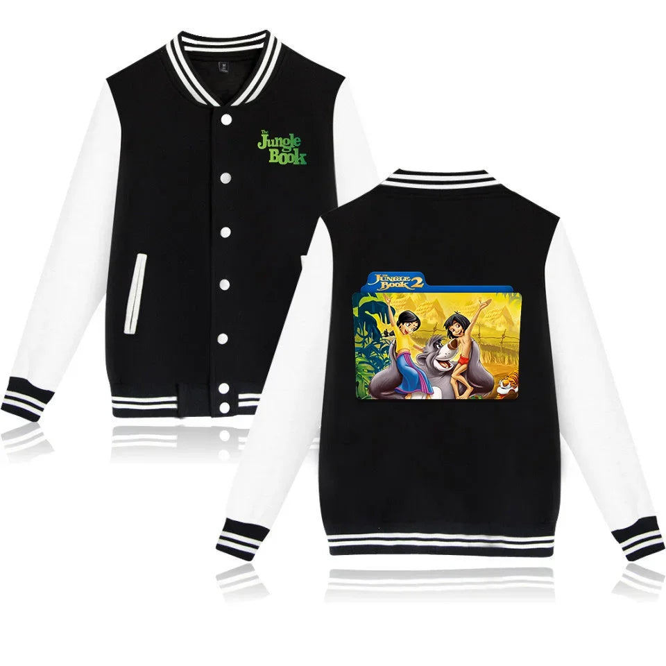 The Jungle Book Baseball Jacket Men Women Hip Hop Harajuku Jackets Streetwear Kids Boys Girls College Coats