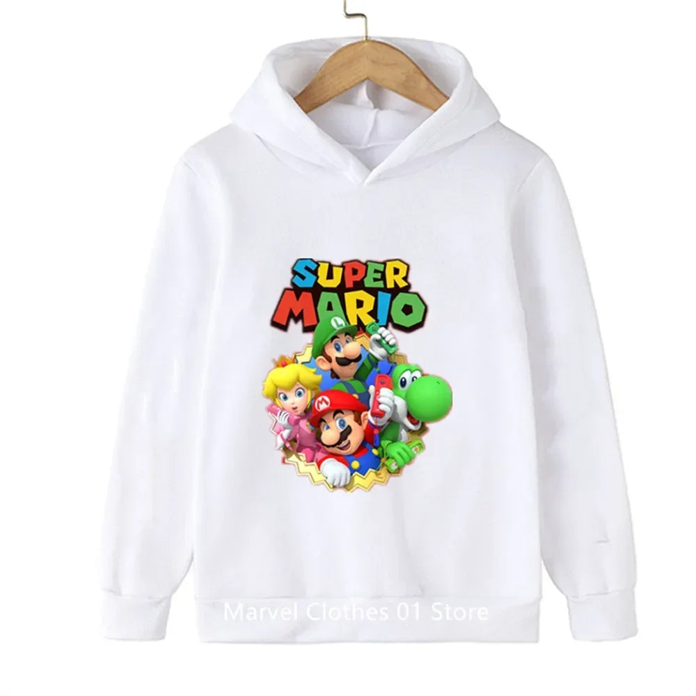 Fashion Children Game Sonic Hoodie Kids Sweatshirt Baby Boys Girls Cartoon Pullovers Kids Autumn Clothes Bros Hoodies