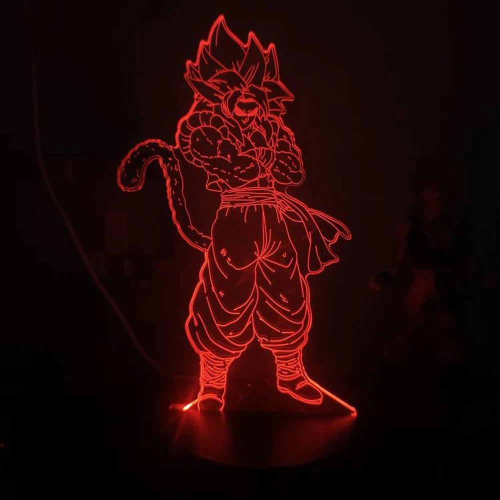 Anime Goku Vegeta Dragon Ball Z Super Saiyan 7/16 color remote control 3D Lamp LED Night Light Goku Jiren Broly Table Lamp Gift