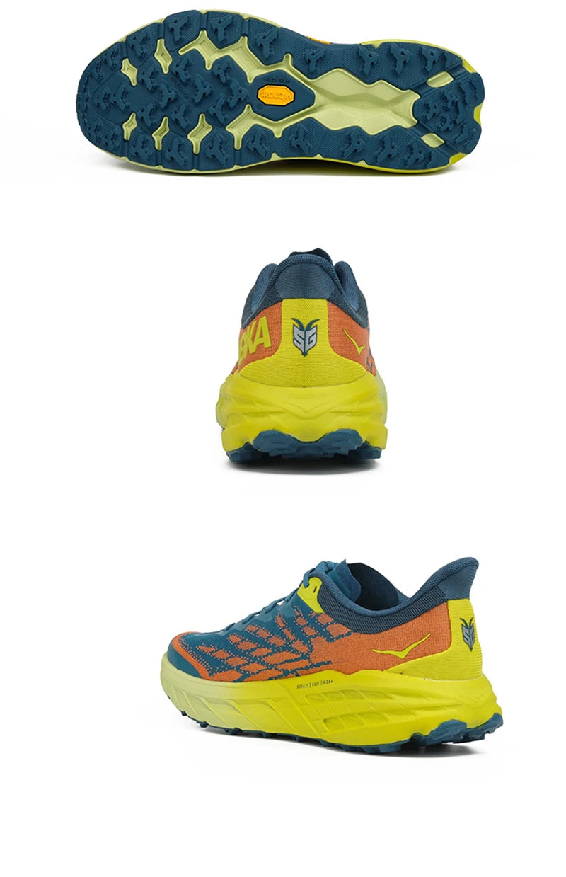 HOKA SPEEDGOAT 5 Trail Running Shoes Men Ultra-light Anti-skid Outdoor Off-road Trekking Shoes All Terrain Mountain Hiking Shoes