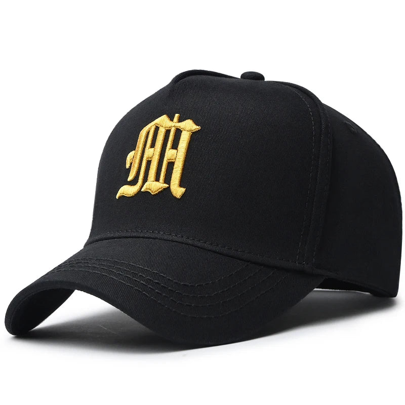 Forår og sommer Hård Bomuld Høj Top Baseball Hat Mand Kvinde Sport Stor størrelse Snapback Cap 55-60cm 60-65cm