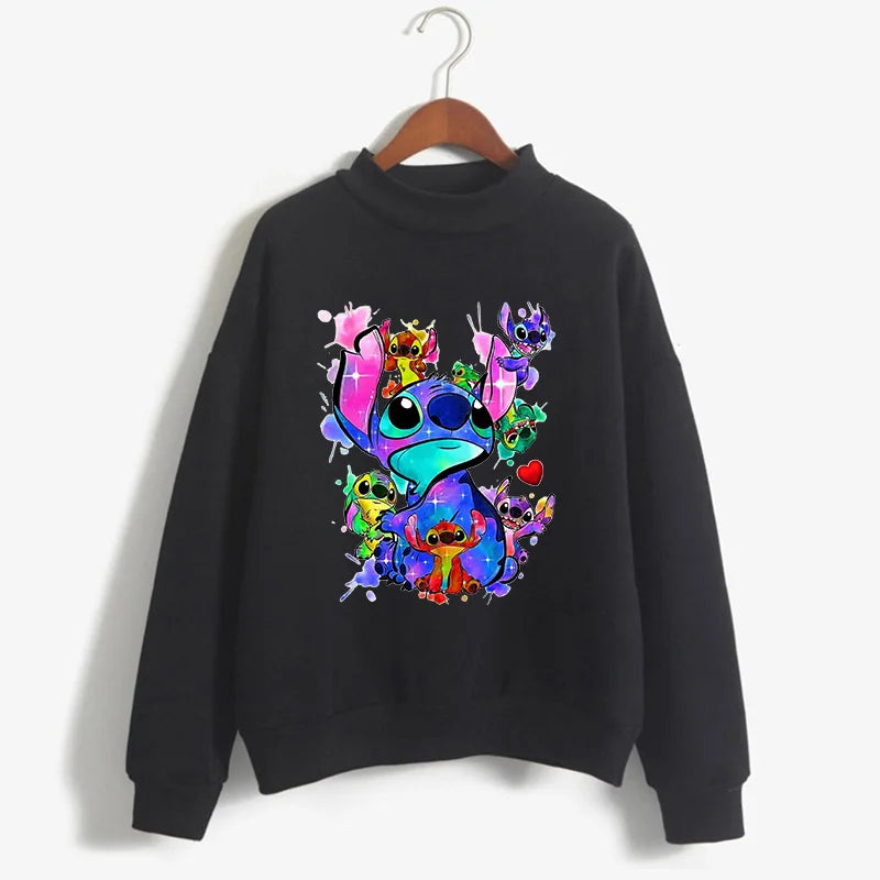 Cute Lilo and Stitch Anime Sweatshirt Manga Streetwear Hoody