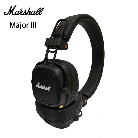 Original Marshall Major III Bluetooth Wireless Headphones Foldable Design/30+ H Playtime/40mm Drivers Sports Earphones