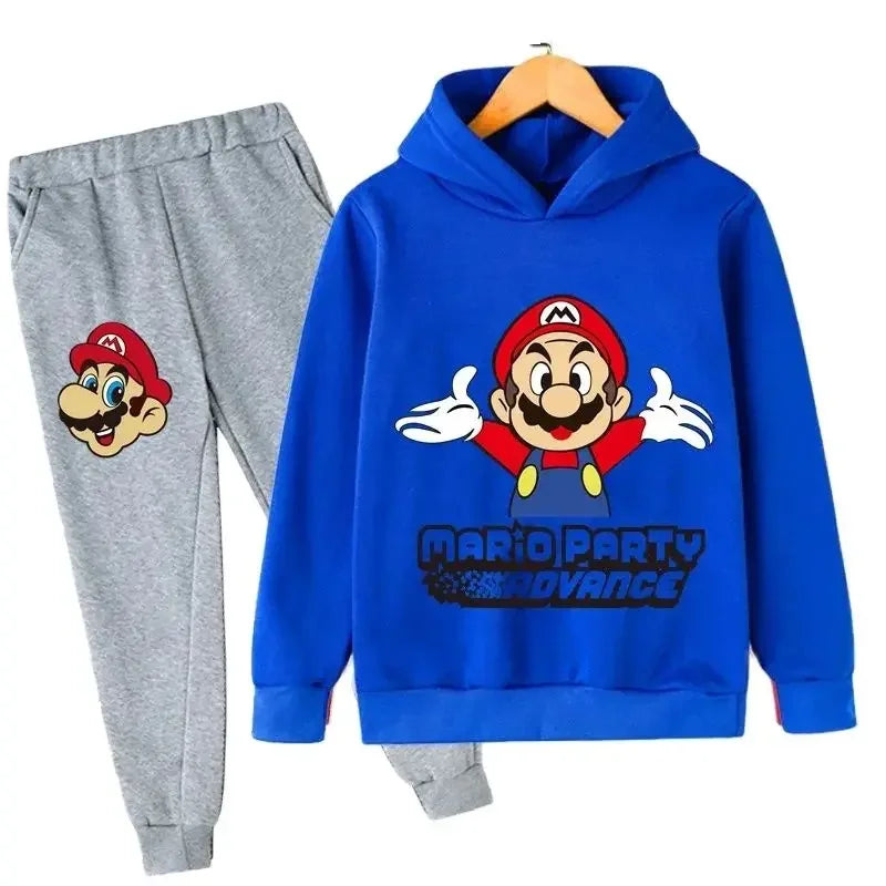 2024 Super Mario Bros. Kids Sweatshirt Long Pants Coat Casual Boys Girls Long Sleeved Cute Hoodie Kids Pullover Sweatshirt