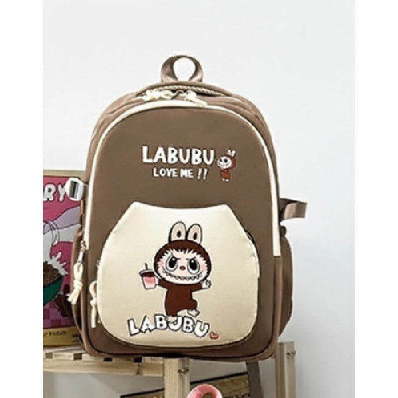 Labubu Primary And Secondary School Students' Cute Printed Casual Backpack For Women'S School Travel Versatile Backpack 2024 New