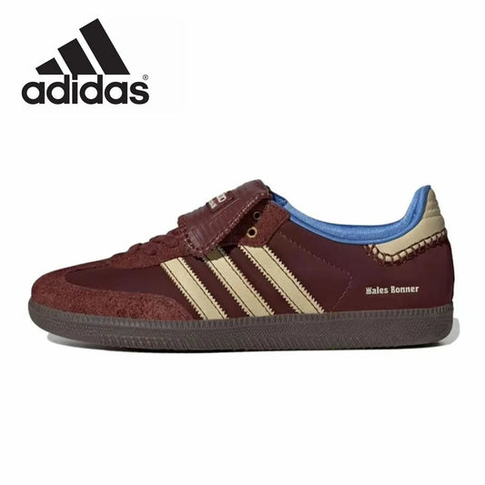 Adidas - German Samba Pony Welsh Bonner Leopard Pattern Training Shoes, Retro Multi functional Sports and Casual Gazelle Shoes