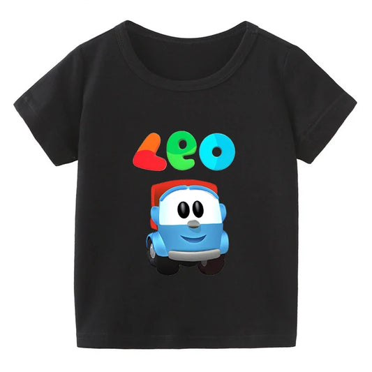 100% Funny Leo The Truck  Cartoon  Fashion Children Clothes