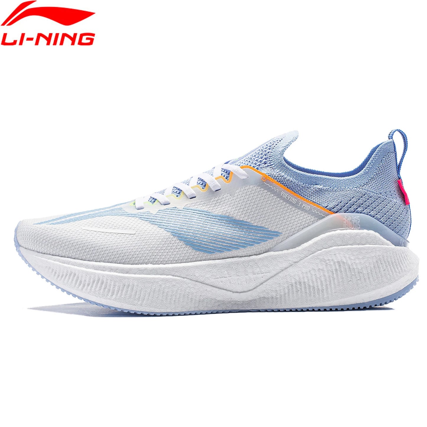 Li-Ning Men YUEYING 3 PRO Cushion Running Shoes BOOM FIBER Stable Support Anti-Slippery Sport Shoes Breathable Sneakers ARHU001