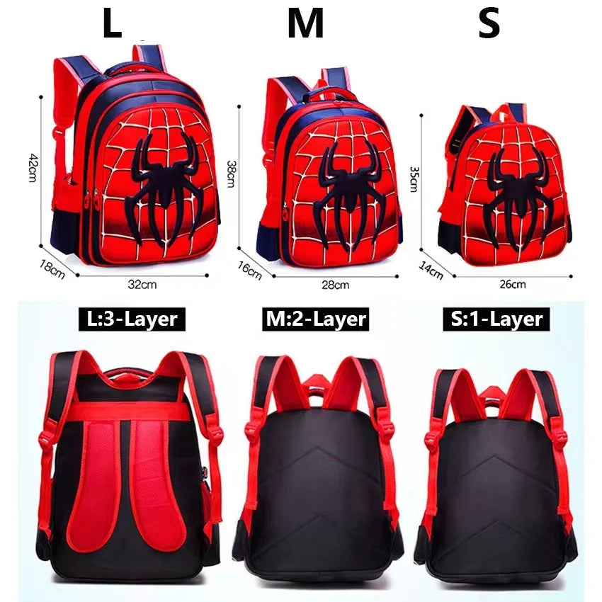 Spider King 3D Kids Backpack - Durable and Stylish Design!