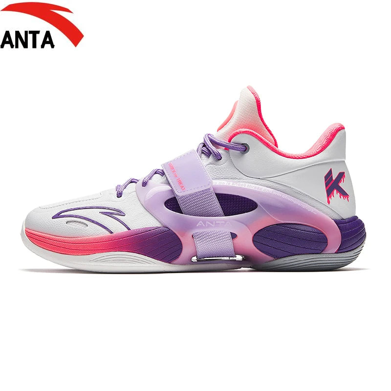 ANTA Water Splash 5 Water Rhyme Edition Nitrogen Technology Sports Basketball Shoes for Men Lightweight Rebound KT Support