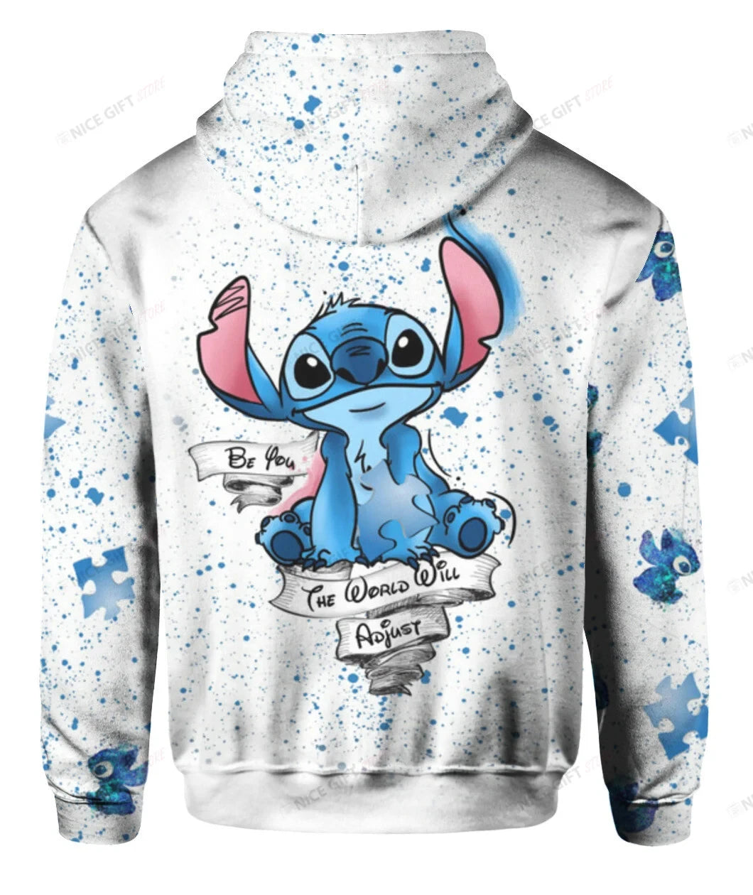 Cartoon Anime Men Zip Up Hoodie Stitch 2024 New Casual Cool Women Oversized Sweatshirt Spring Autumn Children Clothing Coat