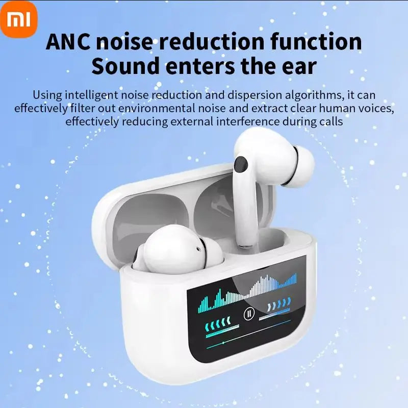 Xiaomi Touch Screen ANC Wireless Headset TWS Noise Cancelling Earbud Bluetooth Headphone  Support APP Long Battery life