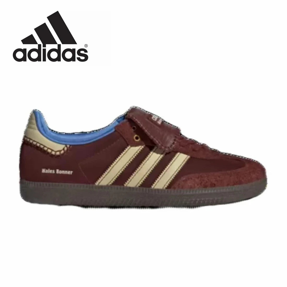 Adidas - German Samba Pony Welsh Bonner Leopard Pattern Training Shoes, Retro Multi functional Sports and Casual Gazelle Shoes