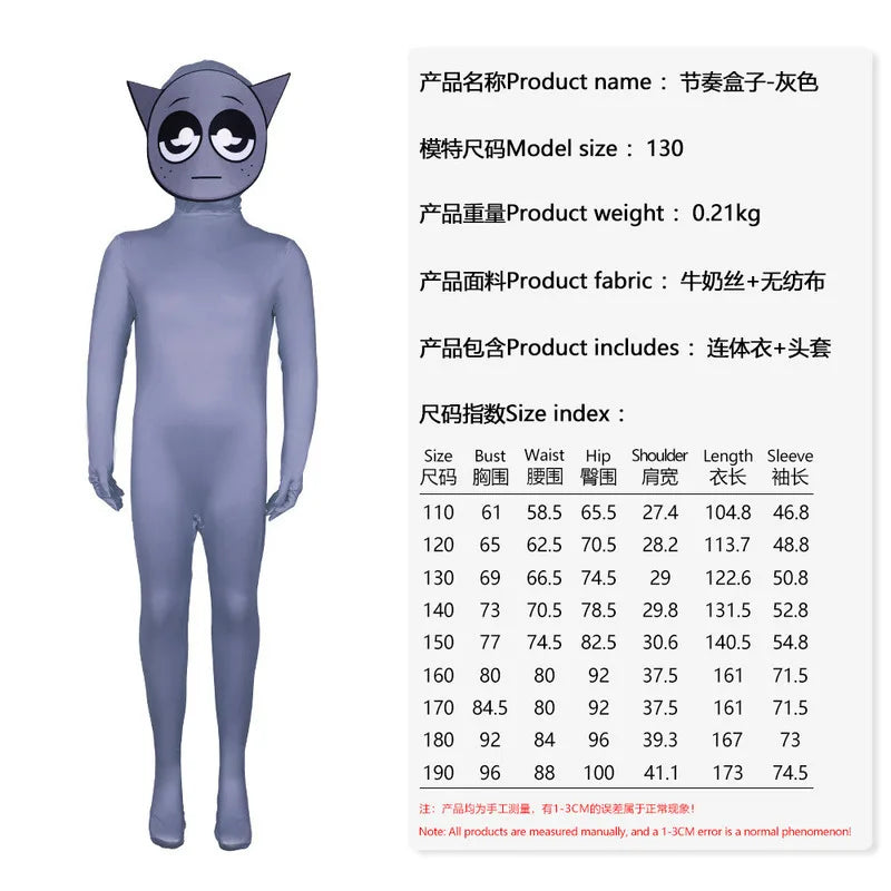 Sprunki Jumpsuit Sprunki Cosplay Costumes Sprunki Incredibox Cosplaly Jumpsuit For Kids Adults Clothing Sprunki Wenda  Cosplay