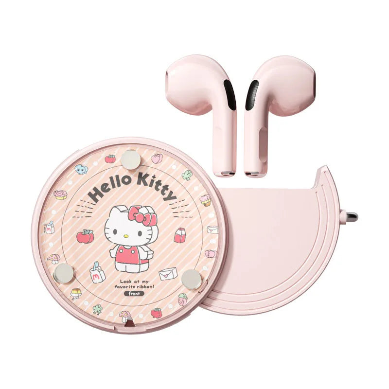 Sanrio Hello Kitty Kuromi My Melody Cinnamoroll Wireless Bluetooth Headphones Cute Cartoon Girl Student Lovers Earphones Gift