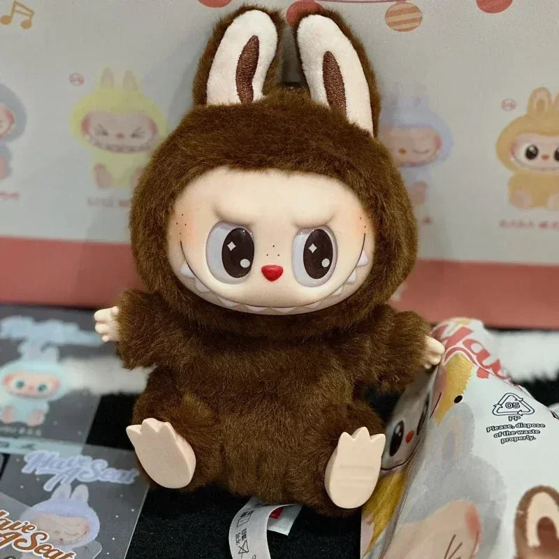 The Monsters Have A Seat Series Blind Box Labubu Vinyl Plush Doll Anime Action Figure Backpack Pendant Collection Model Toy Gift