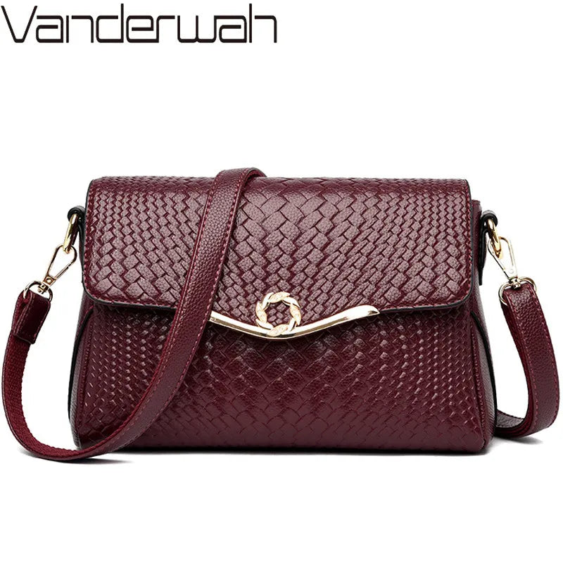 Women Leather Shoulder Luxury Handbags Bolsa