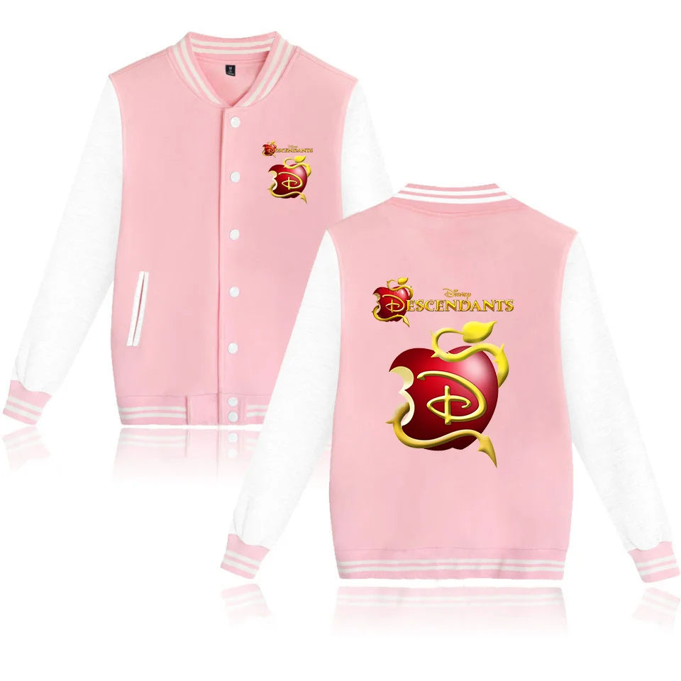 Descendants Varsity Baseball Bomber Jacket Mænd Kvinder Hip Hop Harajuku Jakker Børn Drenge Piger Single Coats