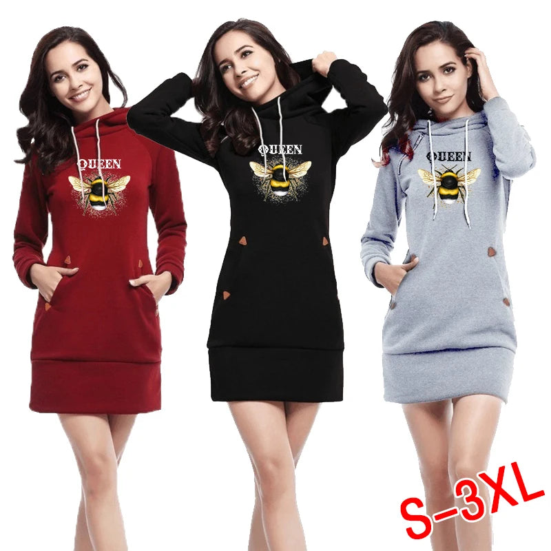 Latest Women's Hoodie Printed Sports Pocket Slim Fit