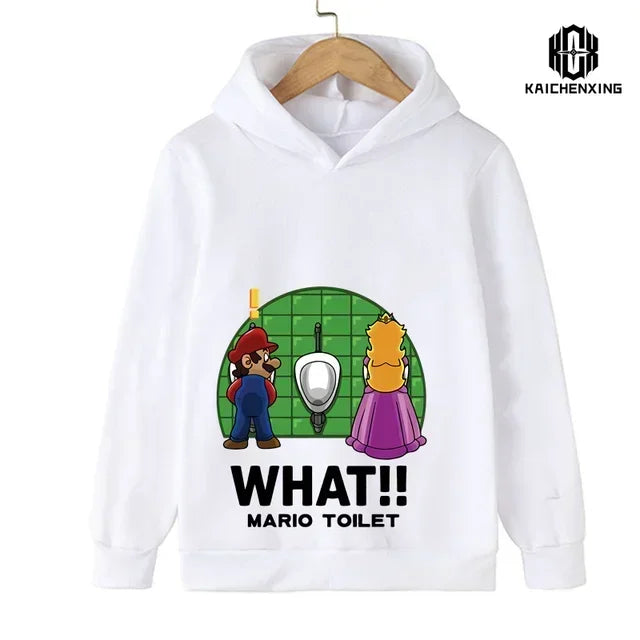 2024 New Game Super Mario Bros. Top Fashion Children's Sweatshirt Casual Cute Children's Hoodie Boy Girl Top Spring and Autumn