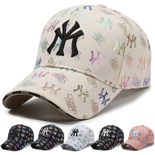 Mode Unisex MY broderet baseballkasket Mænd Kvinder Udendørs Sport Visir Solhat Justerbar åndbar Snapback Hip Hop Hatte