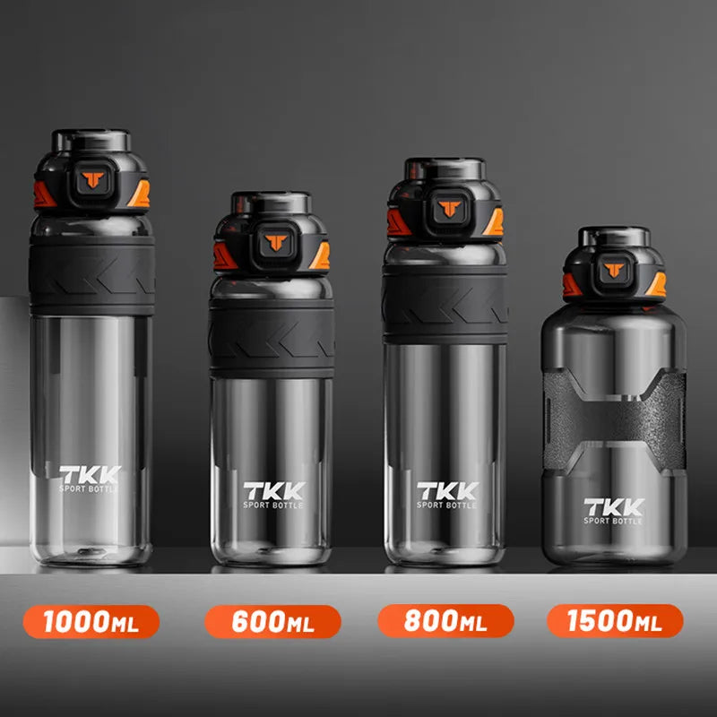 1000ml/1500ml High Quality Tritan Material Water Bottle With Straw Portable Durable Gym Fitness Outdoor Sport Drinking Bottle