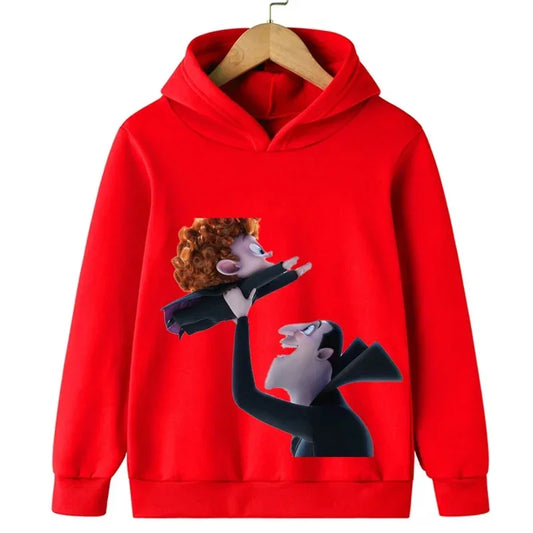 Printed Fashion Children Hoodies Tops Loose Long Sleeve Sweatshirts Kids  Cartoon  Aily  Comfortable  Coat Autumn Winter Clothes