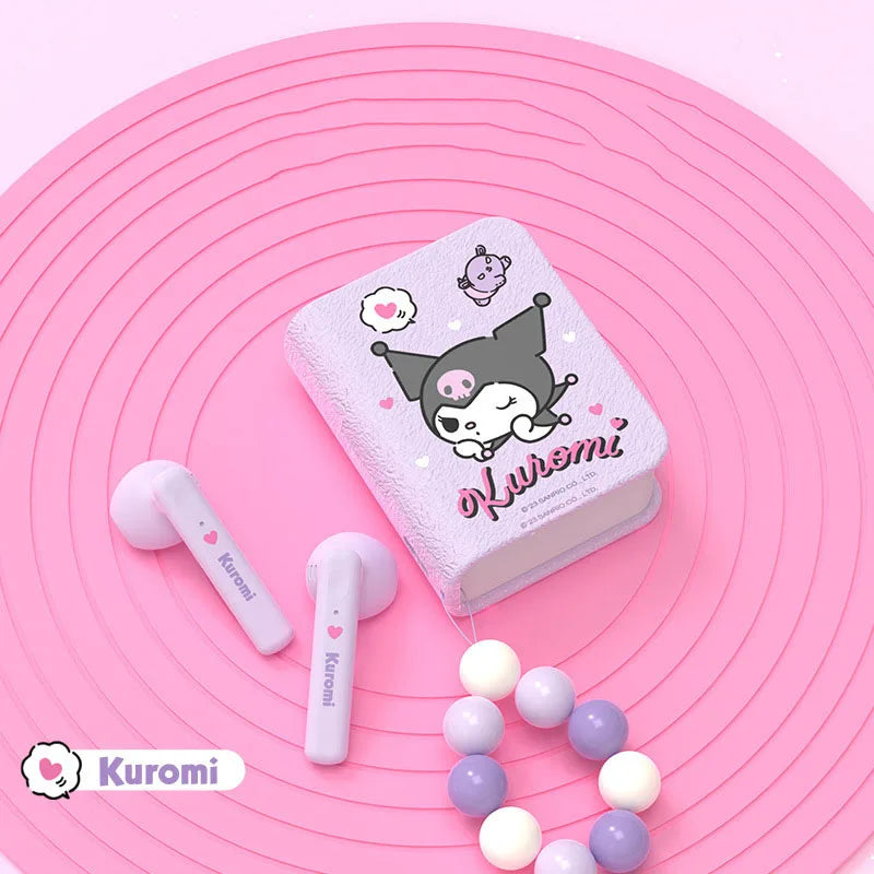 Sanrio Kawaii Hello Kitty Kuromi My Melody Music Wireless Bluetooth Earphones Mini Cute Super Long Battery Life 20Hz-20Khz