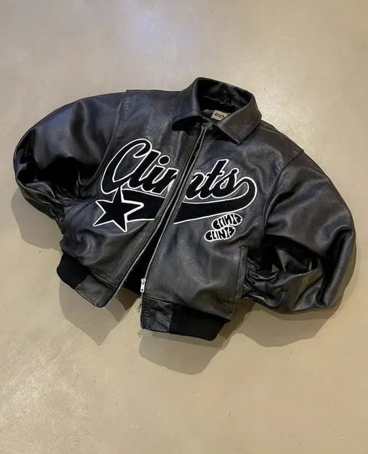 Jackets Y2K Coats Mens Hip Hop Leather Retro Embroidery Jacket Motorcycle Wear Leather Zipper Jacket Coat Streetwear