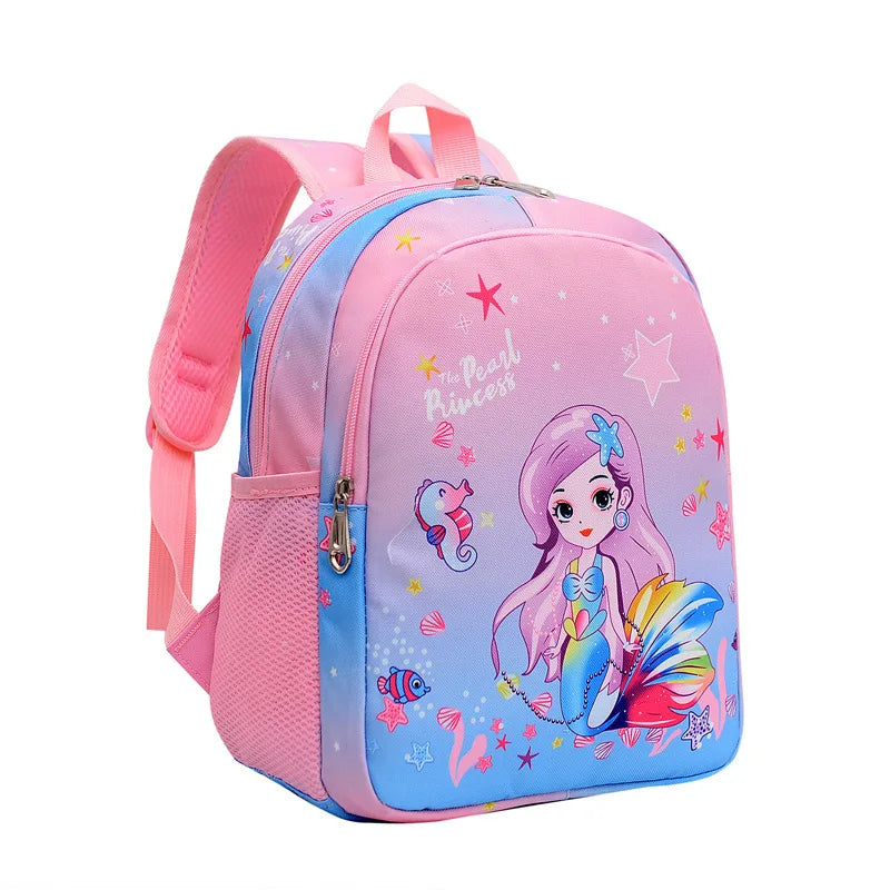 2023 Baby Girls 2-6 Years Old kids Engineering Backpack Cartoon School Backpack Kids Kindergarten Small School Bag Cute Backpack