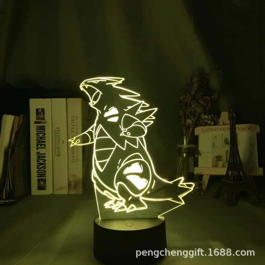 New Anime Pokemon Led 3D Night Light Kids Toy Anime Figures Cute Pikachu Bedside Lamp for Children Bedroom Decor Birthday Gift