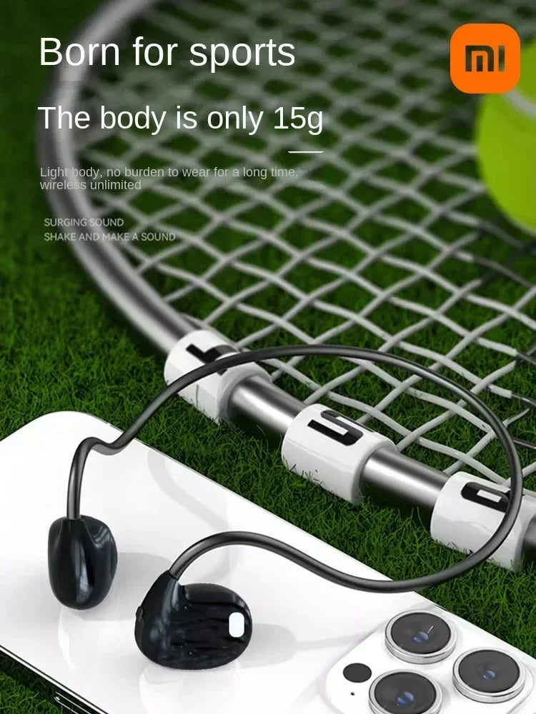 XIAOMI Mijia Bluetooth Headset Wireless Earbuds Bone Conduction Neckband Stereo Sports Over Ear Earphones Headphone TWS With Mic