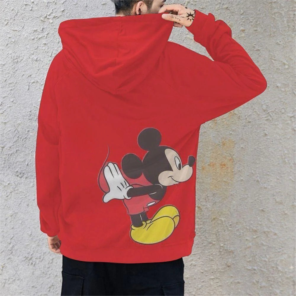 Couple Outfit Disney Hoodies Minnie Mouse Women's Casual Sweatshirt Couple Hoodie Men's Women Clothing Mickey Y2k Print Top