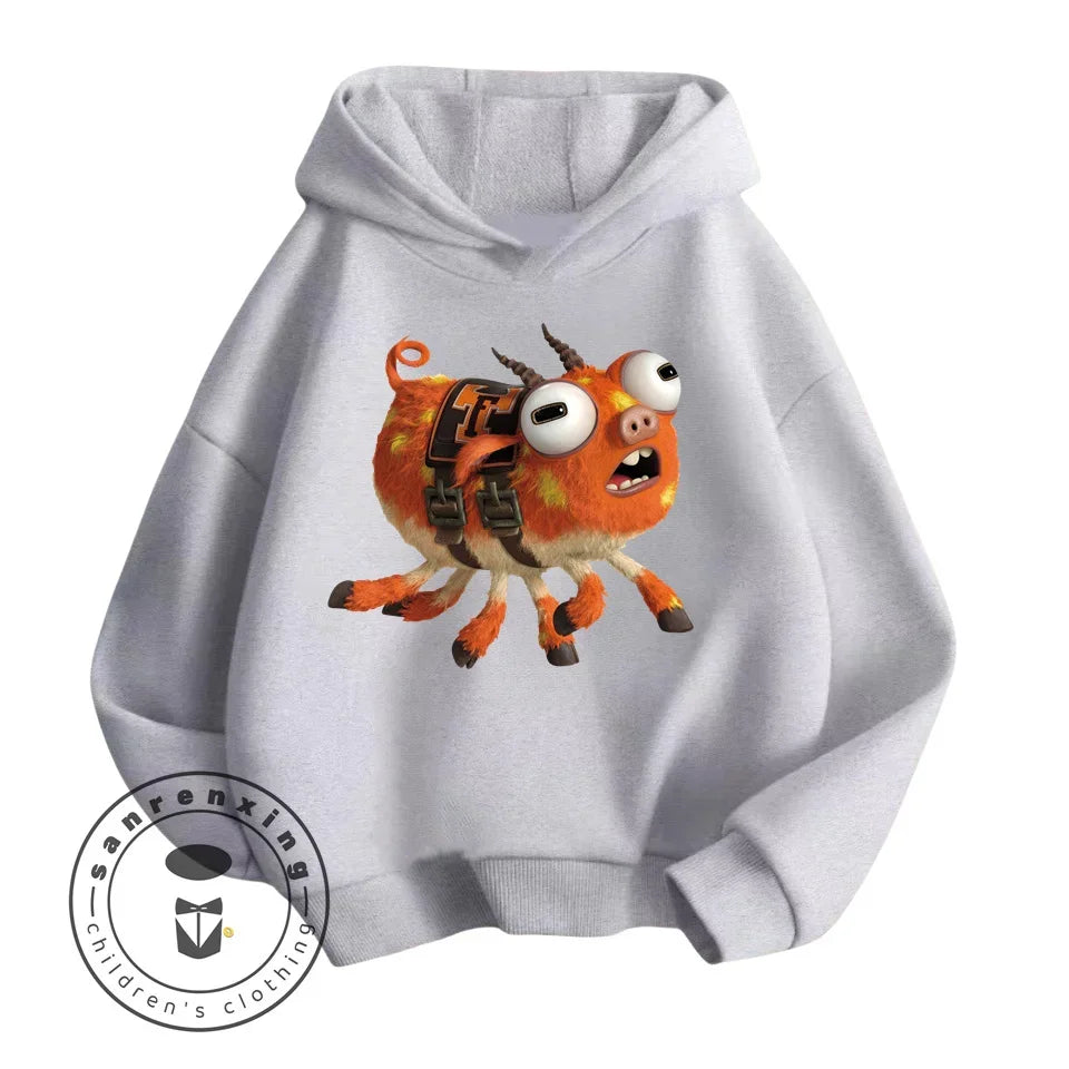 Monsters Inc Cartoon Kids Long Sleeve Hoodies Uniquely Crafted Garments That Bring the Charm of Your Favorite Cartoon to Life