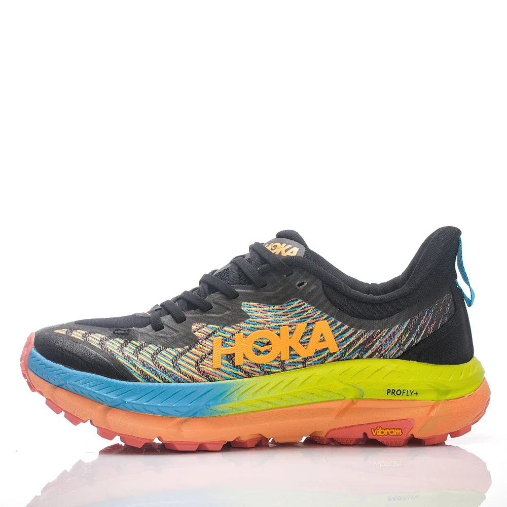 HOKA Mafate Speed ​​4 Kvinder og Mænd Grøn Lime Skridsikker Slidfast Letvægts Mesh Casual Sneakers Sko 1129930-LGOM