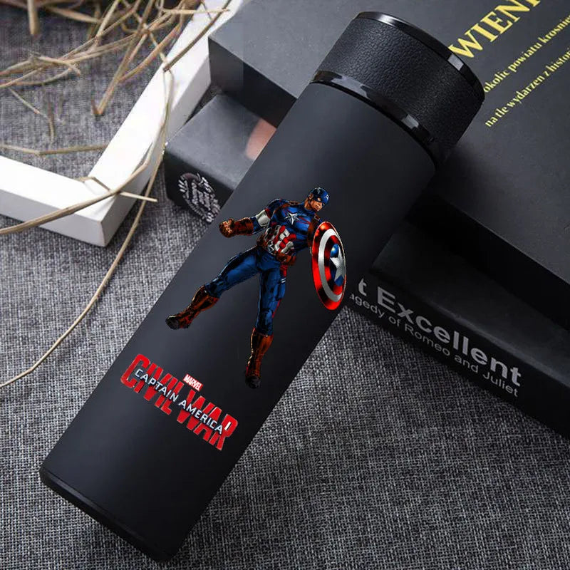 Marvel Hero Peripheral Insulation Cup Iron Man Captain America Spider Man 304 Stainless Steel Water Cup Peripheral