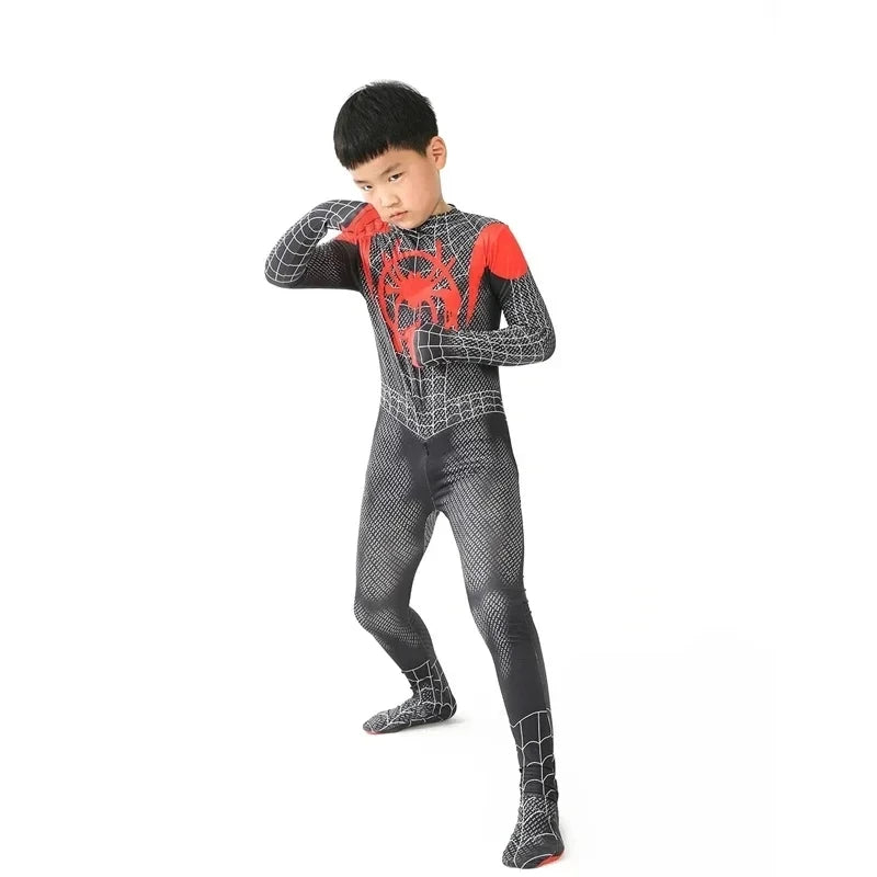 Barn Voksen Spider Man Hulk Iron Man Black Panther Batman Captain America Cosplay Kostume Bodysuit Jumpsuit Halloween kostume