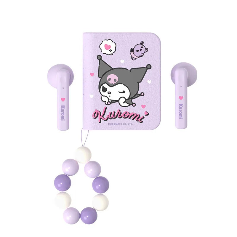 Sanrio Kawaii Hello Kitty Kuromi My Melody Music Wireless Bluetooth Earphones Mini Cute Super Long Battery Life 20Hz-20Khz