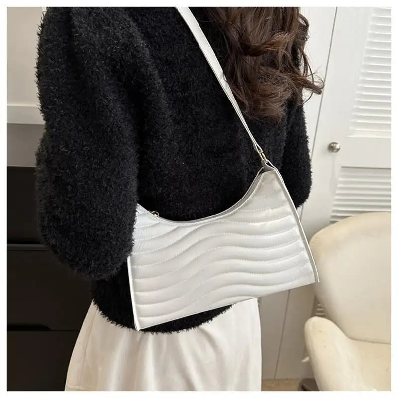 Women's Commuting Texture Minimalist Underarm Bag One Shoulder New Versatile Instagram One Shoulder Dumpling Bag Women's Bag