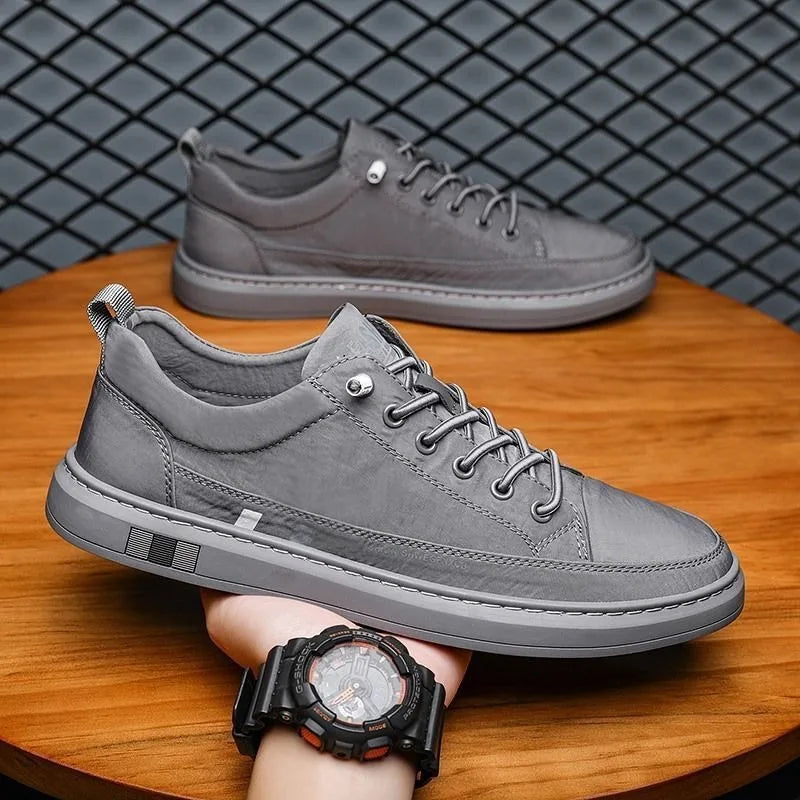 Men 2024 New Hot Sale Black Casual Shoes Light Comfortable Flat