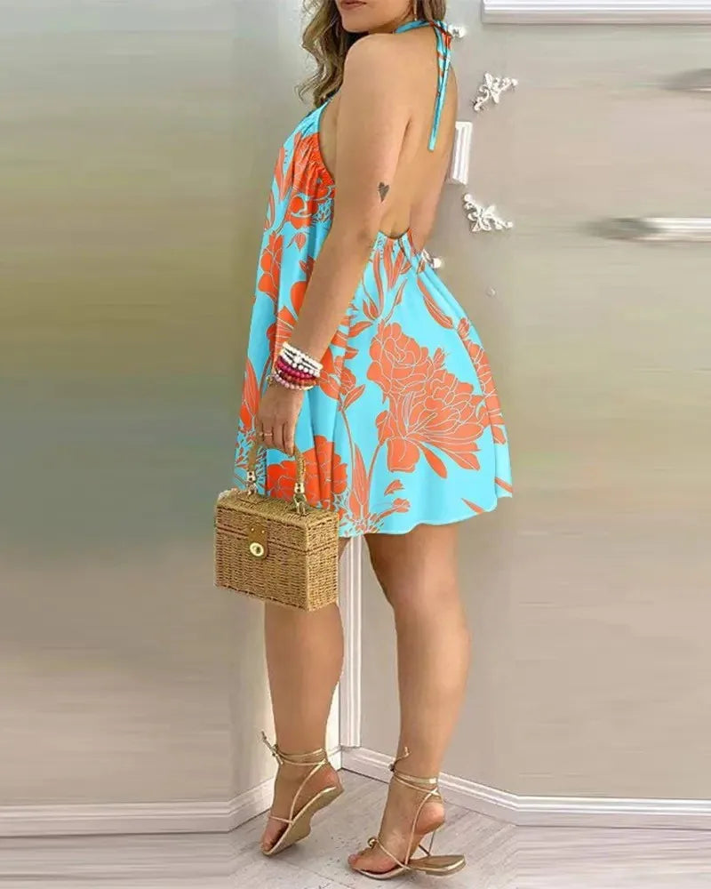 Summer Print, 2024, Straps, Baggy Dress