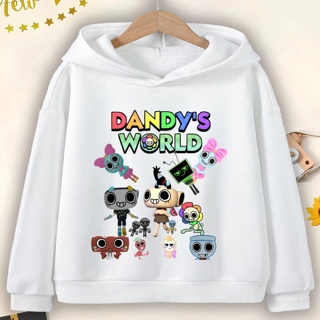 Game Dandy's World Hoodie Kids Fashion Clothes Baby Girls Sweatshirt Boys Hooded Pullover Dandys World Children Cartoon Hoodies