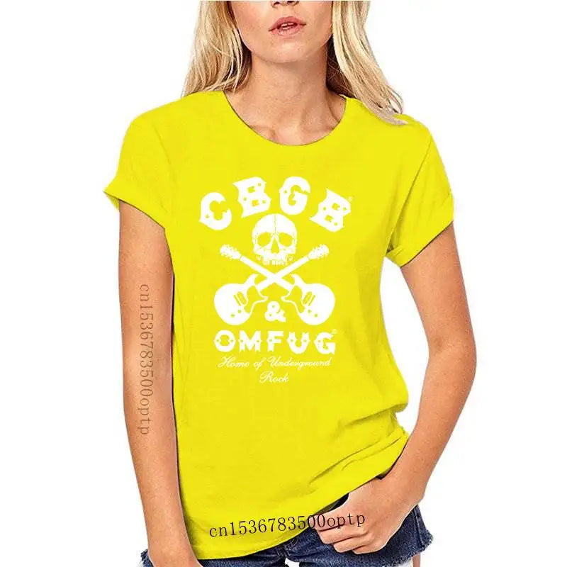 Mens Clothing CBGB Crossed Guitars T-Shirt 100% Cotton New S M English rock- Show Original Title Youth